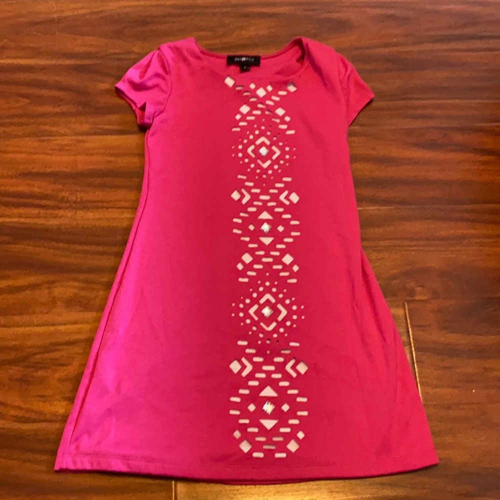 Girl’s Amy Byer Pink Cutout Dress Size 8